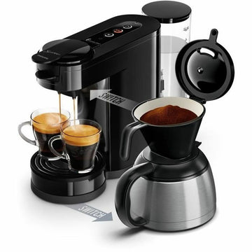 Capsule Coffee Machine Philips SENSEO SWITCH HD6592/65 noir 1 bar 1450 W