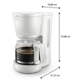 Drip Coffee Machine Philips HD7411/00 White 1080 W 1,25 L