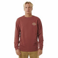 Men’s Sweatshirt without Hood Rip Curl Stapler Crew Brown