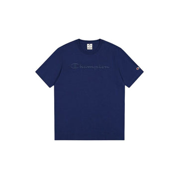 Herren Kurzarm-T-Shirt Champion CHAMPION SS TEE 220273 Marineblau