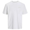 Herren Kurzarm-T-Shirt Jack & Jones JCOPACER BACK PRINT TEE 12273297 Weiß