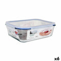 Lunchbox hermetisch Quttin   rechteckig 2,6 L (6 Stück)