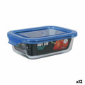 Rectangular Lunchbox with Lid Quttin Blue Rectangular 14,5 x 11 x 5 cm (12 Units)