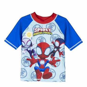 Bathing T-shirt Spider-Man Blue