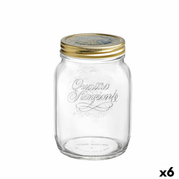 Glass Jar Bormioli Rocco Quattro Stagioni Transparent (6 Units)