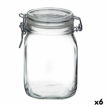 Glass Jar Bormioli Rocco Fido Transparent (6 Units)