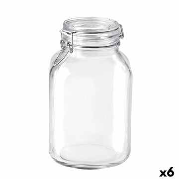 Glass Jar Bormioli Rocco Fido Transparent (6 Units)