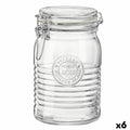 Glass Jar Bormioli Rocco Officina Transparent Glass 1,15 L (6 Units)
