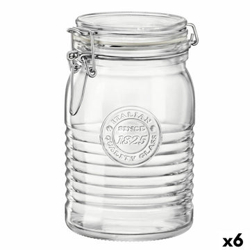 Glass Jar Bormioli Rocco Officina Transparent Glass 1,15 L (6 Units)