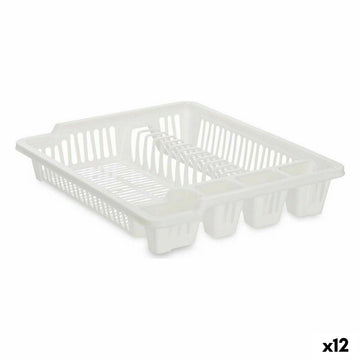 Égouttoir pour Évier Kinvara 2601405-2 Blanc 46 x 8 x 37,5 cm (12 Unités)