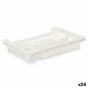 Draining Rack for Kitchen Sink Kinvara 2601407-2 White Plastic 42,5 x 7 x 29,5 cm (24 Units)
