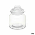 Jar Vivalto CW-P00712-1/TH6 Transparent 600 ml With lid (12 Units)