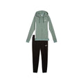 Damen-Trainingsanzug Puma Chándal Puma Hooded Sweat Suit Tr Blau grün