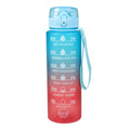 Water bottle EDM Blue Red Faded effect 1 L 8 x 8 x 26 cm Sporting