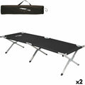 Campingbett Aktive Schwarz 190 x 42 x 64 cm Biegsam (2 Stück)