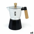 Cafetière Italienne Quttin Aluminium 6 Tasses (6 Unités)