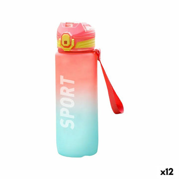 Water bottle Bewinner Multicolour 600 ml 7,4 x 7,4 x 19 cm (12 Units)