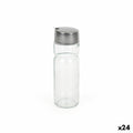 Ölfläschchen Quttin Durchsichtig Silberfarben Glas 0,2 L 5 x 5 x 15 cm (24 Stück)