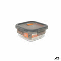 Lunchbox hermetisch MasterChef Grau Durchsichtig karriert 530 ml (12 Stück)
