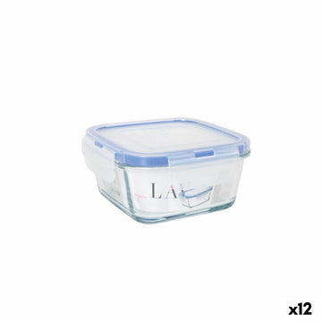 Hermetic Lunch Box LAV Blue Transparent 375 ml (12 Units)