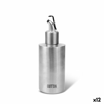 Ölfläschchen Quttin Silberfarben Edelstahl 250 ml (12 Stück)
