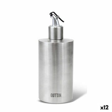 Ölfläschchen Quttin Silberfarben Edelstahl 550 ml (12 Stück)