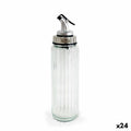 Ölfläschchen Quttin OTTICO Durchsichtig Silberfarben Glas 0,5 L 6 x 6 x 30,5 cm (24 Stück)