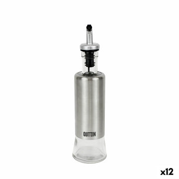 Ölfläschchen Quttin Durchsichtig Silberfarben Edelstahl 0,3 L (12 Stück)