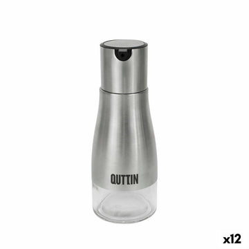 Ölfläschchen Quttin Durchsichtig Silberfarben Edelstahl 0,32 L (12 Stück)