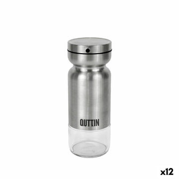 Ölfläschchen Quttin Durchsichtig Silberfarben Edelstahl 0,36 L (12 Stück)