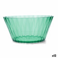 Salad Bowl Quid Iris Green Plastic Ø 25 cm (12 Units)
