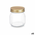 Jar Vivalto CWDH04-12PK Transparent Golden 300 ml (12 Units)