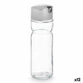 Cruet Vivalto OCT-TW022 Transparent Silver Metal Crystal Plastic 180 ml 4,6 x 15,7 x 4,6 cm (12 Units)