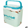 Robuste tragbare Kühlbox Aktive 24 L 37 x 35 x 27 cm Blau (2 Stück)